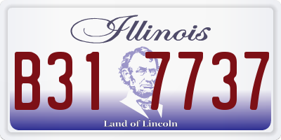 IL license plate B317737