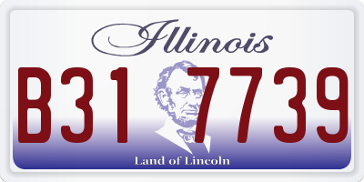 IL license plate B317739