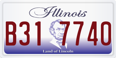 IL license plate B317740