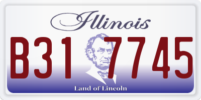 IL license plate B317745