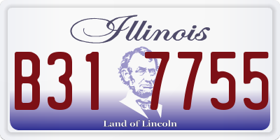 IL license plate B317755