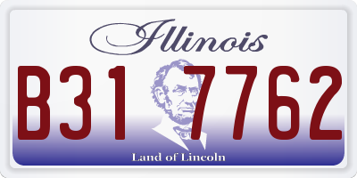 IL license plate B317762