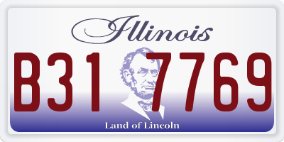 IL license plate B317769