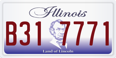 IL license plate B317771
