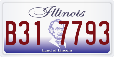 IL license plate B317793