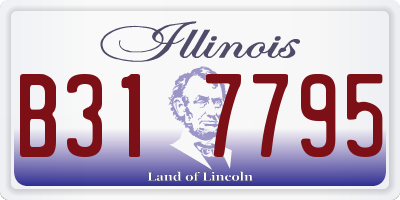 IL license plate B317795