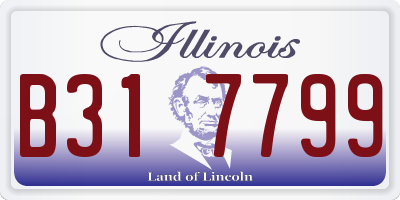IL license plate B317799