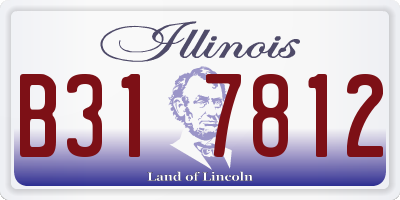 IL license plate B317812