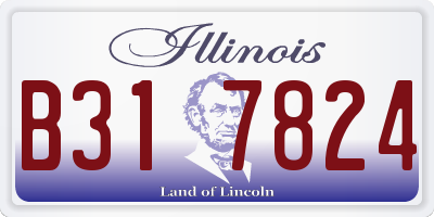 IL license plate B317824