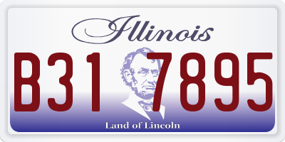 IL license plate B317895