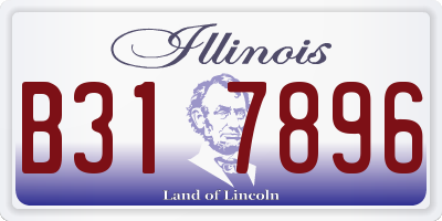 IL license plate B317896
