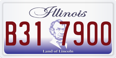IL license plate B317900