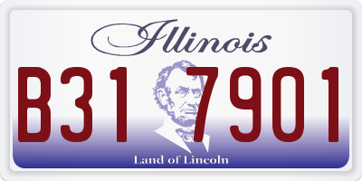 IL license plate B317901
