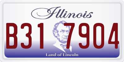 IL license plate B317904