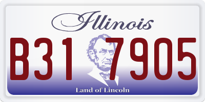 IL license plate B317905