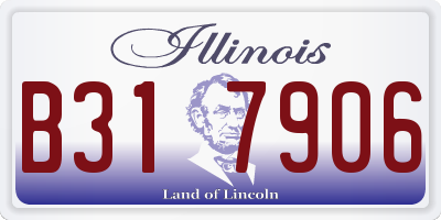 IL license plate B317906