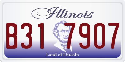 IL license plate B317907