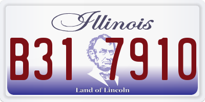 IL license plate B317910
