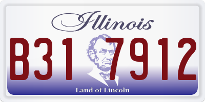 IL license plate B317912