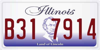 IL license plate B317914