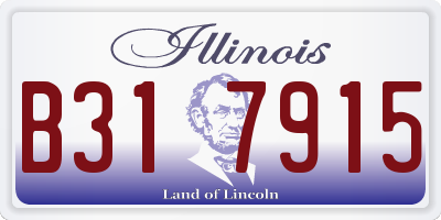 IL license plate B317915