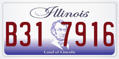 IL license plate B317916