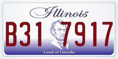 IL license plate B317917