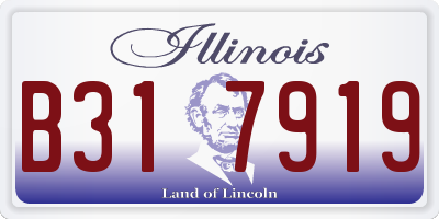 IL license plate B317919
