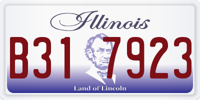 IL license plate B317923