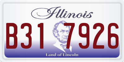 IL license plate B317926