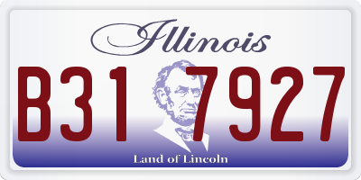 IL license plate B317927