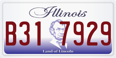 IL license plate B317929