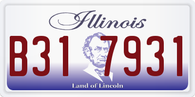 IL license plate B317931