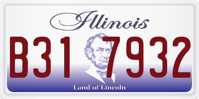 IL license plate B317932