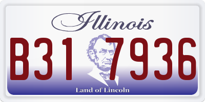 IL license plate B317936