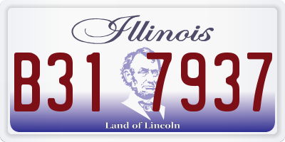 IL license plate B317937