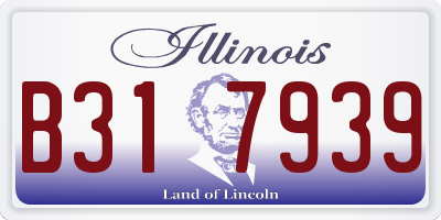 IL license plate B317939