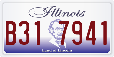 IL license plate B317941