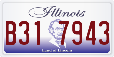 IL license plate B317943