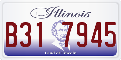 IL license plate B317945