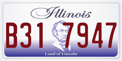 IL license plate B317947