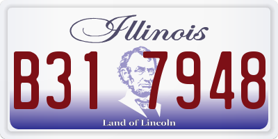 IL license plate B317948