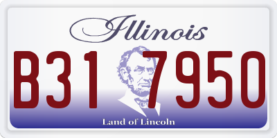 IL license plate B317950