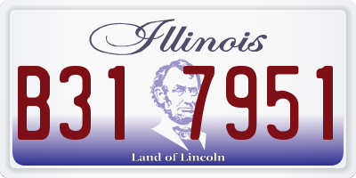 IL license plate B317951