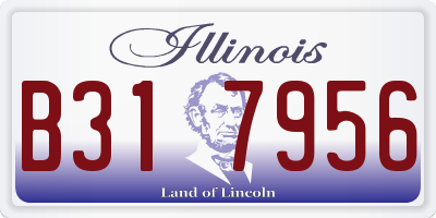 IL license plate B317956