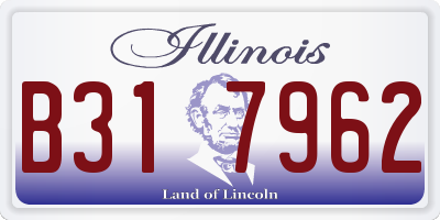 IL license plate B317962