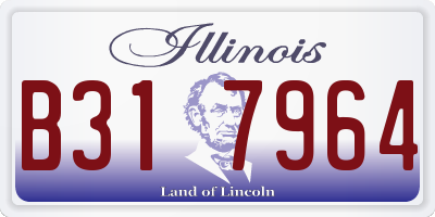 IL license plate B317964