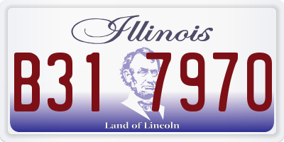IL license plate B317970
