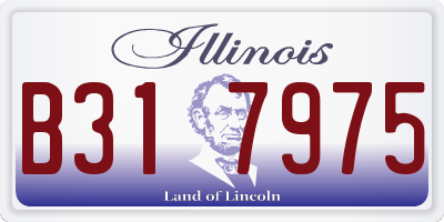 IL license plate B317975
