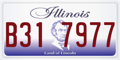 IL license plate B317977